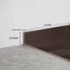 MDF Skirting Aristo Premium PM 00365 D | 8 ft x 2.5 Inch - 12 mm | Compatible for Laminate Wood Floor LF 00250 | Image - 1