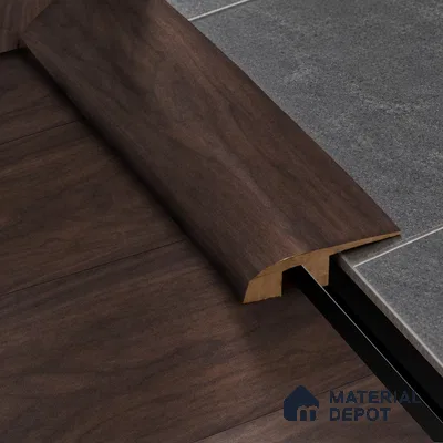 MDF Reducer R Profile Aristo Premium PM 00365 H | 8 ft x 12 mm x 12 mm | Compatible for Laminate Wood Floor LF 00250 | Smooth Slope Between High & Low Floors