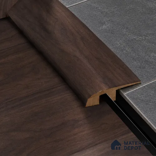 MDF Reducer R Profile Aristo Premium PM 00365 H | 8 ft x 12 mm x 12 mm | Compatible for Laminate Wood Floor LF 00250 | Smooth Slope Between High & Low Floors