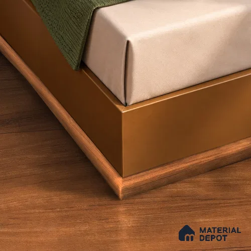MDF Corner Beading Profile Aristo Premium PM 00366 C | 8 ft x 25 mm x 12 mm | Compatible for Laminate Wood Floor LF 00252 | Neat Finish For Floor & Wall Corners