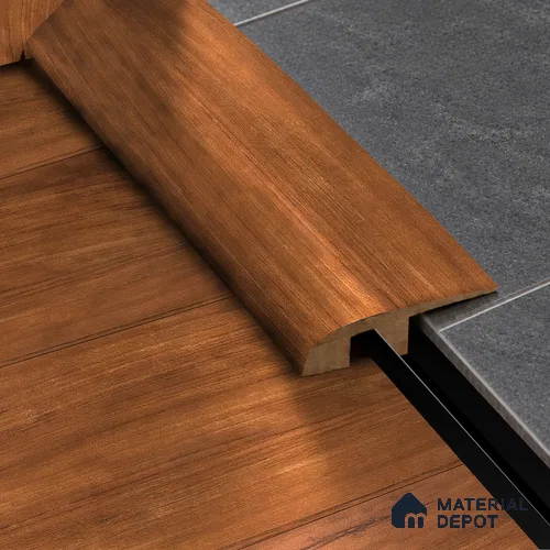 MDF Reducer R Profile Aristo Premium PM 00366 L | 8 ft x 25 mm x 12 mm | Compatible for Laminate Wood Floor LF 00252 | Smooth Slope Between High & Low Floors