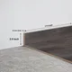 MDF Skirting Aristo Premium PM 00372 D | 8 ft x 2.5 Inch - 12 mm | Compatible for Laminate Wood Floor LF 00253 | Image - 1