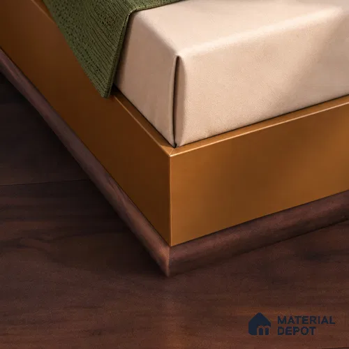 MDF Corner Beading Profile Aristo Premium PM 00355 | 8 ft x 12 mm x 12 mm | Compatible for Laminate Wood Floor LF 00254 | Neat Finish For Floor & Wall Corners
