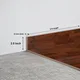 MDF Skirting Aristo PM 00358 D | 8 ft x 2.5 Inch - 12 mm | Compatible for Laminate Wood Floor LF 00255 | Image - 1