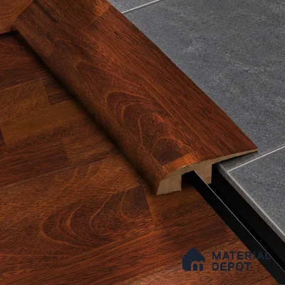 MDF Reducer R Profile Aristo PM 00358 L | 8 ft x 25 mm x 12 mm | Compatible for Laminate Wood Floor LF 00255 | Smooth Slope Between High & Low Floors