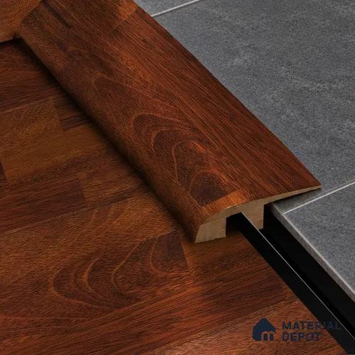 MDF Reducer R Profile Aristo PM 00358 L | 8 ft x 25 mm x 12 mm | Compatible for Laminate Wood Floor LF 00255 | Smooth Slope Between High & Low Floors