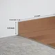 MDF Skirting Aristo Premium PM 00368 F | 8 ft x 3.5 Inch - 12 mm | Compatible for Laminate Wood Floor LF 00256 | Image - 1