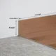 MDF Skirting Aristo Premium PM 00368 G | 8 ft x 4 Inch - 12 mm | Compatible for Laminate Wood Floor LF 00256 | Image - 1