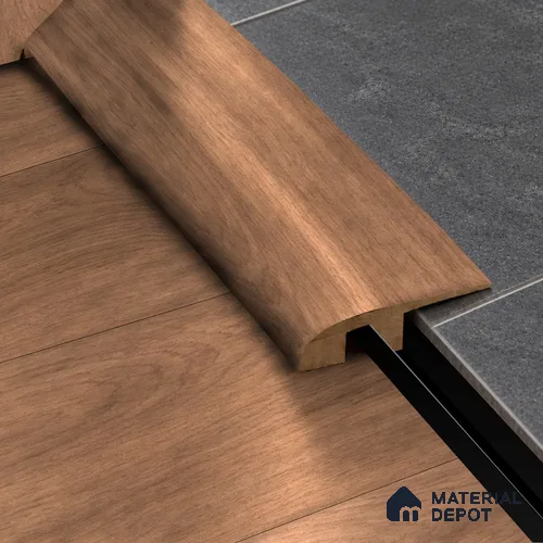 MDF Reducer R Profile Aristo Premium PM 00368 K | 8 ft x 23 mm x 12 mm | Compatible for Laminate Wood Floor LF 00256 | Smooth Slope Between High & Low Floors