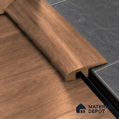 MDF Reducer R Profile Aristo Premium PM 00368 L | 8 ft x 25 mm x 12 mm | Compatible for Laminate Wood Floor LF 00256 | Smooth Slope Between High & Low Floors