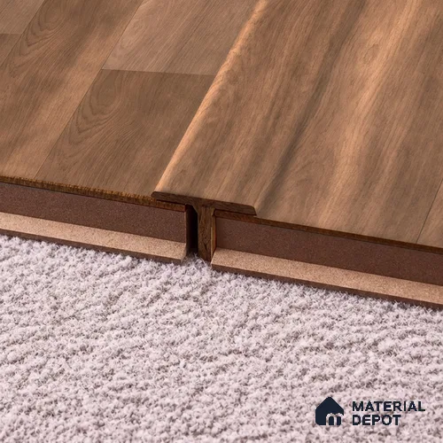 MDF T Profile Aristo Premium PM 00368 Q | 8 ft x 25 mm x 12 mm | Compatible for Laminate Wood Floor LF 00256 | Seamless Joint Between Two Rooms’ Flooring