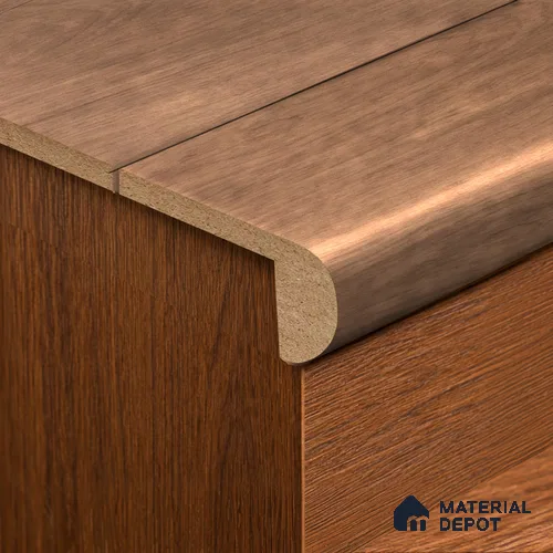 MDF L Nosing Profile Aristo Premium PM 00368 X | 8 ft x 25 x 45 x 12 mm | Compatible for Laminate Wood Floor LF 00256 | Protective Edge Finish For Stairs & Steps