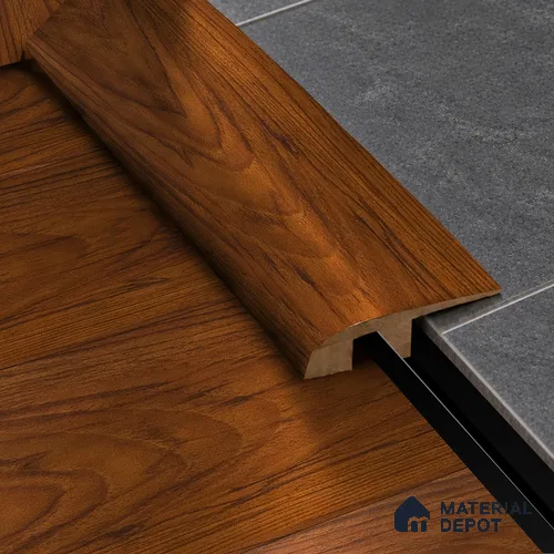 MDF Reducer R Profile Aristo PM 00359 I | 8 ft x 16 mm x 12 mm | Compatible for Laminate Wood Floor LF 00259 | Smooth Slope Between High & Low Floors