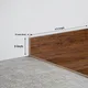 MDF Skirting Heirloom PM 00353 E | 8 ft x 3 Inch - 12 mm | Compatible for Laminate Wood Floor LF 00267 | Image - 1