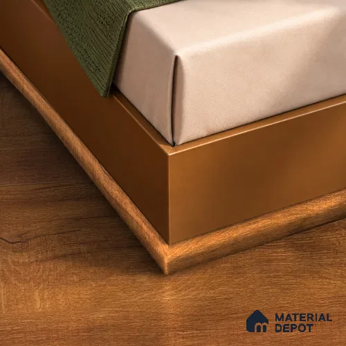 MDF Corner Beading Profile Heirloom PM 00348 C | 8 ft x 25 mm x 12 mm | Compatible for Laminate Wood Floor LF 00268 | Neat Finish For Floor & Wall Corners