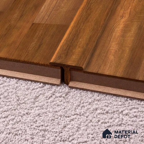 MDF T Profile Heirloom PM 00348 P | 8 ft x 23 mm x 12 mm | Compatible for Laminate Wood Floor LF 00268 | Seamless Joint Between Two Rooms’ Flooring