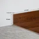 MDF Skirting Heirloom PM 00350 G | 8 ft x 4 Inch - 12 mm | Compatible for Laminate Wood Floor LF 00269 | Image - 1