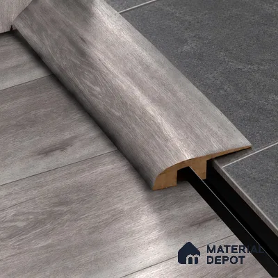 MDF Reducer R Profile Heirloom PM 00351 I | 8 ft x 16 mm x 12 mm | Compatible for Laminate Wood Floor LF 00270 | Smooth Slope Between High & Low Floors