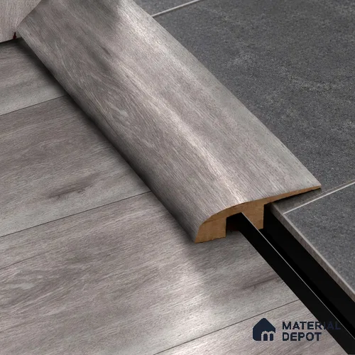 MDF Reducer R Profile Heirloom PM 00351 I | 8 ft x 16 mm x 12 mm | Compatible for Laminate Wood Floor LF 00270 | Smooth Slope Between High & Low Floors