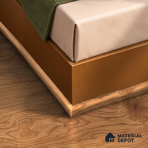 MDF Corner Beading Profile Heirloom PM 00354 C | 8 ft x 25 mm x 12 mm | Compatible for Laminate Wood Floor LF 00272 | Neat Finish For Floor & Wall Corners