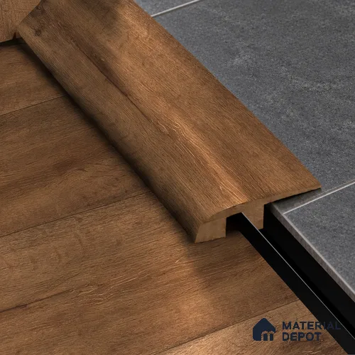 MDF Reducer R Profile Aqua Lock PM 00400 L | 8 ft x 25 mm x 12 mm | Compatible for Laminate Wood Floor LF 00283 | Smooth Slope Between High & Low Floors