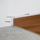 MDF Skirting Aqua Lock PM 00401 D | 8 ft x 2.5 Inch - 12 mm | Compatible for Laminate Wood Floor LF 00284 | Image - 1