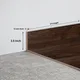 MDF Skirting Aqua Lock PM 00402 F | 8 ft x 3.5 Inch - 12 mm | Compatible for Laminate Wood Floor LF 00285 | Image - 1