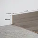 MDF Skirting Aqua Lock PM 00404 F | 8 ft x 3.5 Inch - 12 mm | Compatible for Laminate Wood Floor LF 00287 | Image - 1