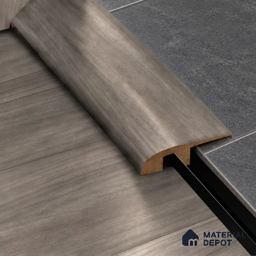 MDF Reducer R Profile Aqua Lock PM 00404 L | 8 ft x 25 mm x 12 mm | Compatible for Laminate Wood Floor LF 00287 | Smooth Slope Between High & Low Floors