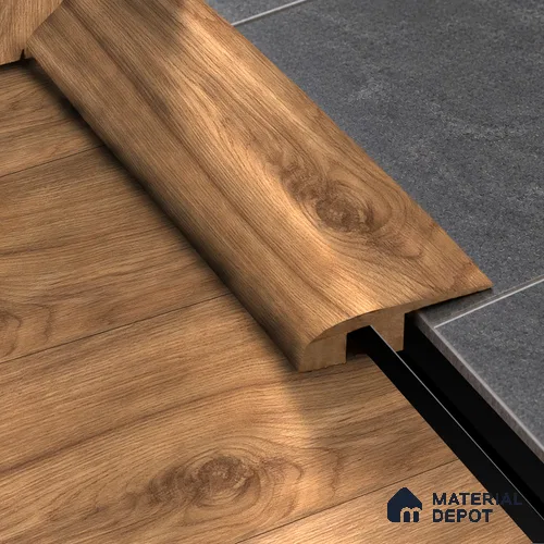 MDF Reducer R Profile Aqua Lock PM 00405 I | 8 ft x 16 mm x 12 mm | Compatible for Laminate Wood Floor LF 00288 | Smooth Slope Between High & Low Floors