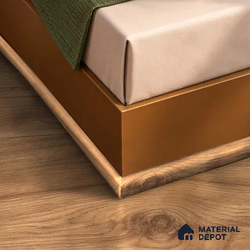 MDF Corner Beading Profile Aqua Lock PM 00405 | 8 ft x 12 mm x 12 mm | Compatible for Laminate Wood Floor LF 00288 | Neat Finish For Floor & Wall Corners