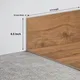 MDF Skirting Aqua Lock TF 00405 AC | 8 ft x 6.4 Inch | Compatible for Laminate Wood Floor LF 00288 | Image - 1