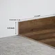 MDF Skirting Aqua Lock PM 00406 F | 8 ft x 3.5 Inch - 12 mm | Compatible for Laminate Wood Floor LF 00289 | Image - 1
