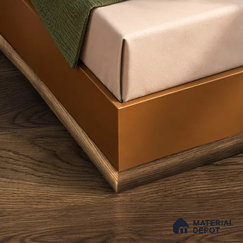MDF Corner Beading Profile Aqua Lock PM 00406 | 8 ft x 12 mm x 12 mm | Compatible for Laminate Wood Floor LF 00289 | Neat Finish For Floor & Wall Corners