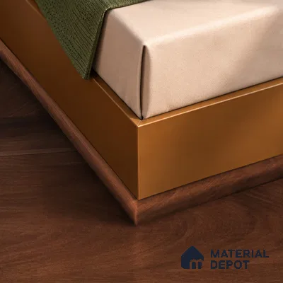 MDF Corner Beading Profile Aqua Lock PM 00407 B | 8 ft x 18 mm x 12 mm | Compatible for Laminate Wood Floor LF 00290 | Neat Finish For Floor & Wall Corners