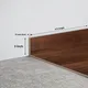 MDF Skirting Aqua Lock PM 00407 E | 8 ft x 3 Inch - 12 mm | Compatible for Laminate Wood Floor LF 00290 | Image - 1