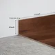 MDF Skirting Aqua Lock PM 00407 G | 8 ft x 4 Inch - 12 mm | Compatible for Laminate Wood Floor LF 00290 | Image - 1
