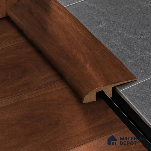 MDF Reducer R Profile Aqua Lock PM 00407 H | 8 ft x 12 mm x 12 mm | Compatible for Laminate Wood Floor LF 00290 | Smooth Slope Between High & Low Floors