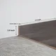 MDF Skirting Aqua Lock PM 00408 D | 8 ft x 2.5 Inch - 12 mm | Compatible for Laminate Wood Floor LF 00291 | Image - 1