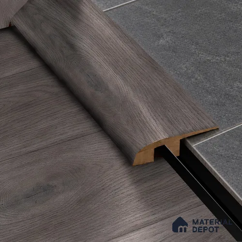 MDF Reducer R Profile Aqua Lock PM 00408 H | 8 ft x 12 mm x 12 mm | Compatible for Laminate Wood Floor LF 00291 | Smooth Slope Between High & Low Floors