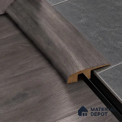 MDF Reducer R Profile Aqua Lock PM 00408 K | 8 ft x 23 mm x 12 mm | Compatible for Laminate Wood Floor LF 00291 | Smooth Slope Between High & Low Floors