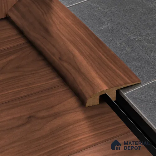 MDF Reducer R Profile Aqua Lock PM 00409 I | 8 ft x 16 mm x 12 mm | Compatible for Laminate Wood Floor LF 00292 | Smooth Slope Between High & Low Floors