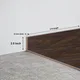 MDF Skirting Herringbone PM 00388 D | 8 ft x 2.5 Inch - 12 mm | Compatible for Laminate Wood Floor LF 00293 | Image - 1