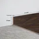 MDF Skirting Herringbone PM 00388 E | 8 ft x 3 Inch - 12 mm | Compatible for Laminate Wood Floor LF 00293 | Image - 1