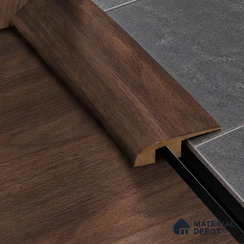 MDF Reducer R Profile Herringbone PM 00390 I | 8 ft x 16 mm x 12 mm | Compatible for Laminate Wood Floor LF 00294 | Smooth Slope Between High & Low Floors
