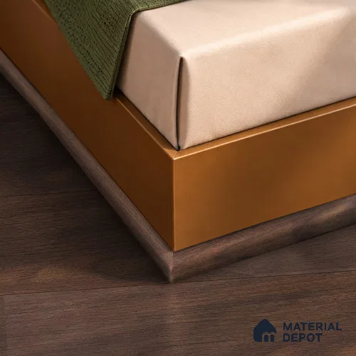 MDF Corner Beading Profile Herringbone PM 00390 | 8 ft x 12 mm x 12 mm | Compatible for Laminate Wood Floor LF 00294 | Neat Finish For Floor & Wall Corners