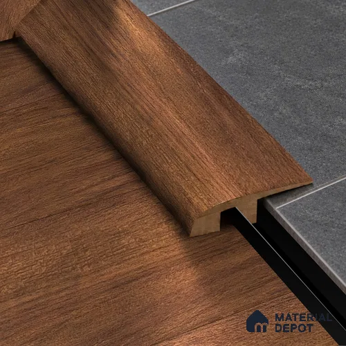MDF Reducer R Profile Herringbone PM 00392 I | 8 ft x 16 mm x 12 mm | Compatible for Laminate Wood Floor LF 00295 | Smooth Slope Between High & Low Floors
