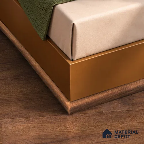 MDF Corner Beading Profile Herringbone PM 00392 | 8 ft x 12 mm x 12 mm | Compatible for Laminate Wood Floor LF 00295 | Neat Finish For Floor & Wall Corners