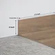 MDF Skirting Herringbone PM 00394 G | 8 ft x 4 Inch - 12 mm | Compatible for Laminate Wood Floor LF 00296 | Image - 1