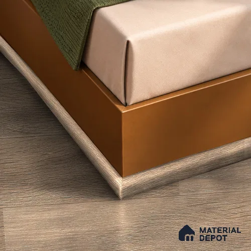 MDF Corner Beading Profile Herringbone PM 00394 | 8 ft x 12 mm x 12 mm | Compatible for Laminate Wood Floor LF 00296 | Neat Finish For Floor & Wall Corners